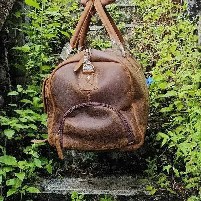 Classic Leather Duffle Bag – Stylish, Spacious & Travel-Ready LDB 03