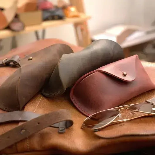 Premium Leather Sunglass Case – Stylish & Durable Eyewear Protection LSC 02