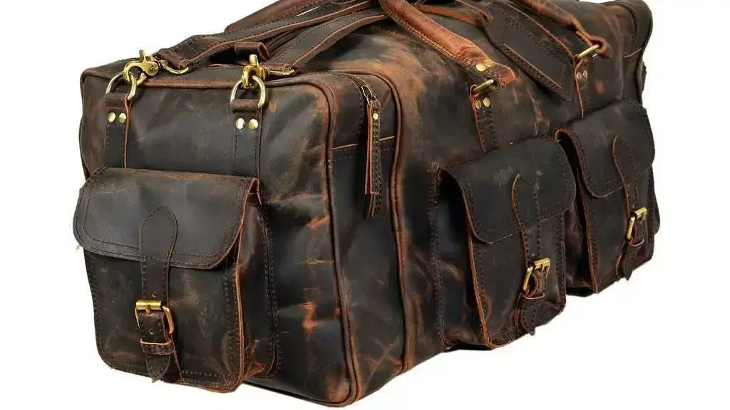 Classic Leather Duffle Bag – Stylish, Spacious & Travel-Ready LDB 01