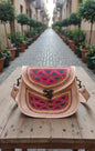 Handcrafted Rajasthani Vintage Leather Side Bag – Ethnic Charm with Modern Utility RLB 01