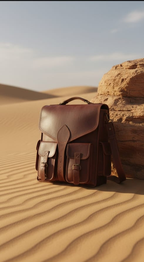 Royal Brown Vintage Leather Satchel Bag – Handcrafted Classic for Modern Kings LBM 01