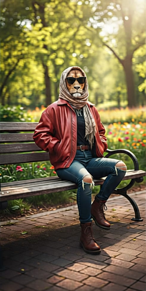 Stylish Oversized Red Leather Jacket – Effortless Urban Cool PLJ 06