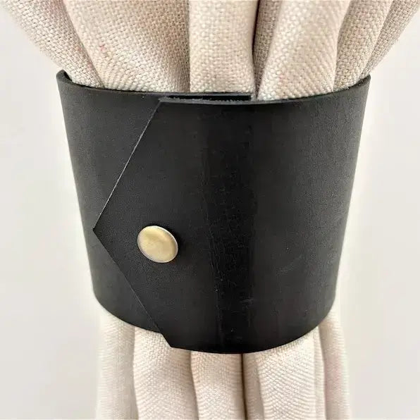 Premium Leather Curtain Closure – Handcrafted Magnetic Tieback for Elegant Home Décor LCC 01