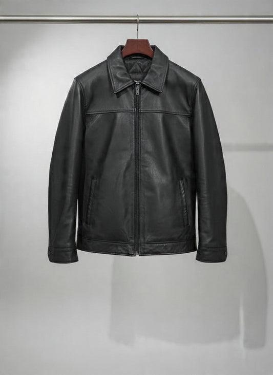 “Classic Black Premium Leather Jacket – Urban & Luxury Style” PLJ 07