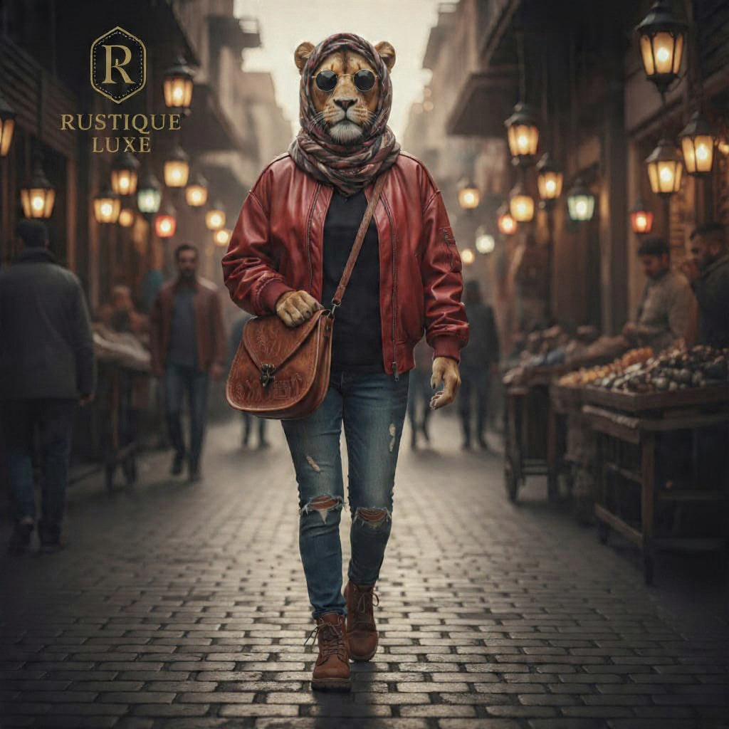 Vintage Embossed Leather Sling Bag LSB 01