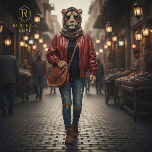 Vintage Embossed Leather Sling Bag LSB 01