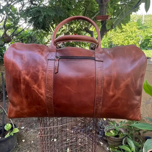 Classic Leather Duffle Bag – Stylish, Spacious & Travel-Ready LDB 02