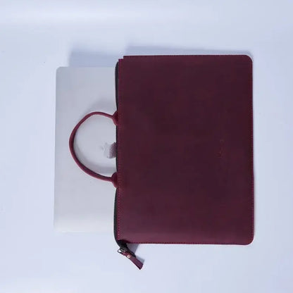 Durable Leather Laptop Sleeve – Slim & Stylish Protection LLS 01