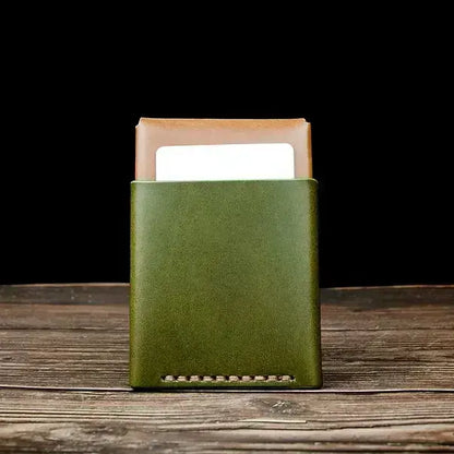 Slim Leather Card Holder – Minimalist Wallet  LCW 01