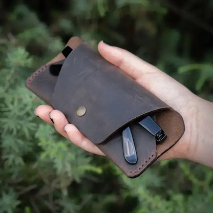Premium Leather Sunglass Case – Stylish & Durable Eyewear Protection     LSC 01