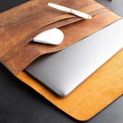 Premium Leather MacBook Sleeve – Stylish & Protective LMS 01
